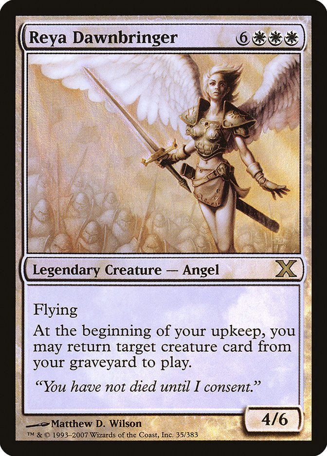 Reya Dawnbringer (Premium Foil) [Tenth Edition] | Silver Goblin