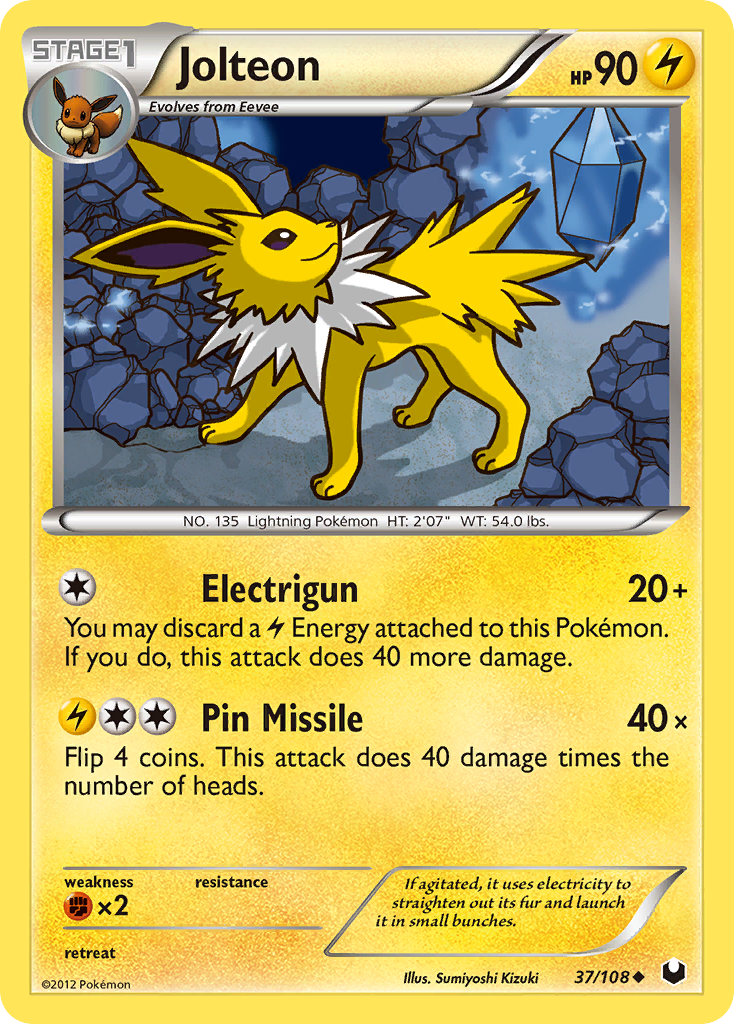 Jolteon (37/108) [Black & White: Dark Explorers] | Silver Goblin