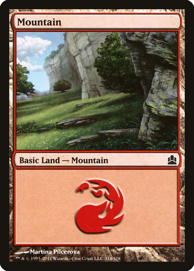 Mountain (314) [Commander 2011] | Silver Goblin