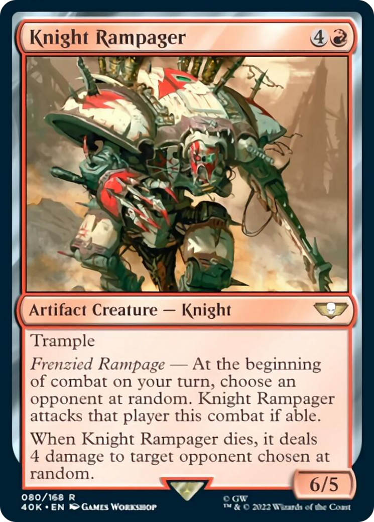 Knight Rampager (Surge Foil) [Warhammer 40,000] | Silver Goblin