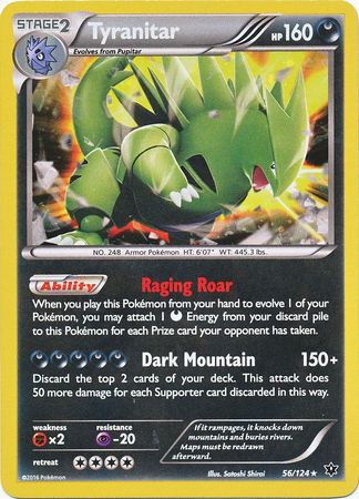 Tyranitar (56/124) (Cosmos Holo) [XY: Fates Collide] | Silver Goblin