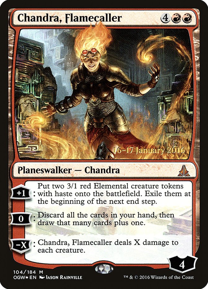 Chandra, Flamecaller [Oath of the Gatewatch Prerelease Promos] | Silver Goblin