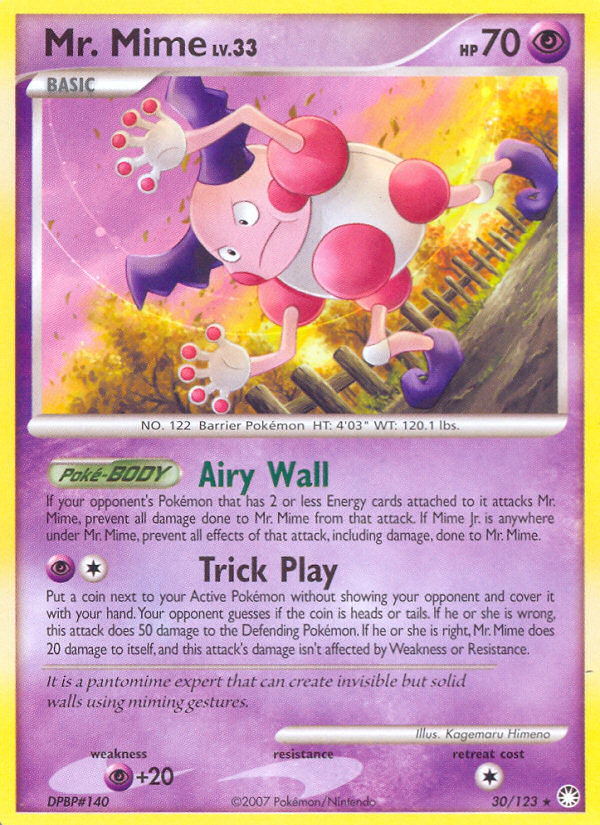 Mr. Mime (30/123) [Diamond & Pearl: Mysterious Treasures] | Silver Goblin