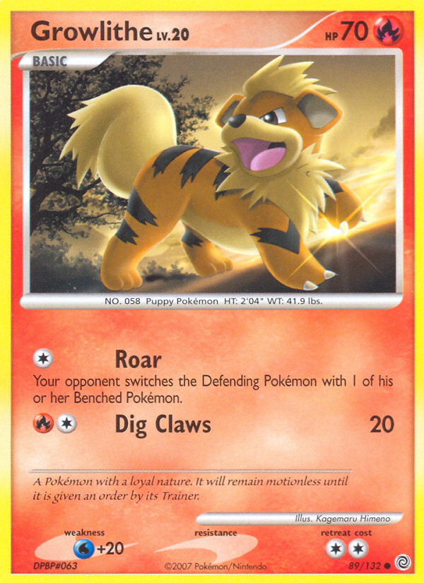 Growlithe (89/132) [Diamond & Pearl: Secret Wonders] | Silver Goblin