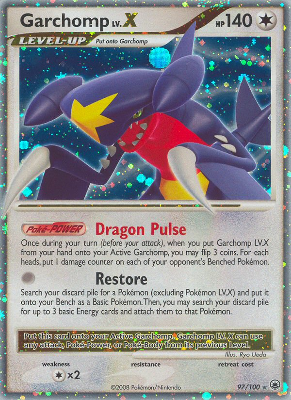 Garchomp LV.X (97/100) [Diamond & Pearl: Majestic Dawn] | Silver Goblin