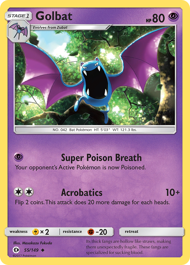 Golbat (55/149) [Sun & Moon: Base Set] | Silver Goblin