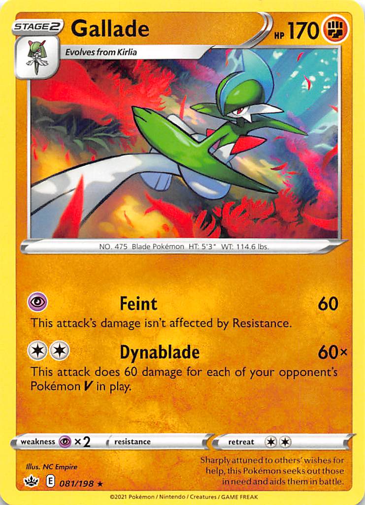 Gallade (081/198) [Sword & Shield: Chilling Reign] | Silver Goblin