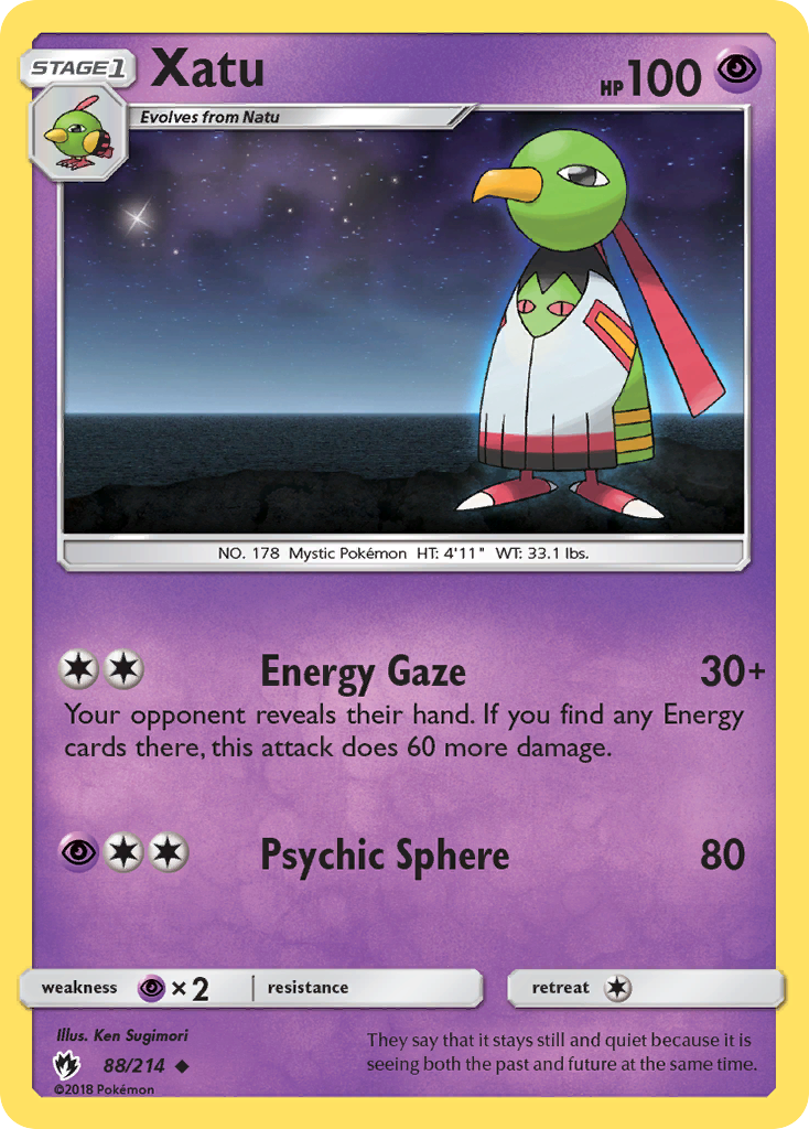 Xatu (88/214) [Sun & Moon: Lost Thunder] | Silver Goblin