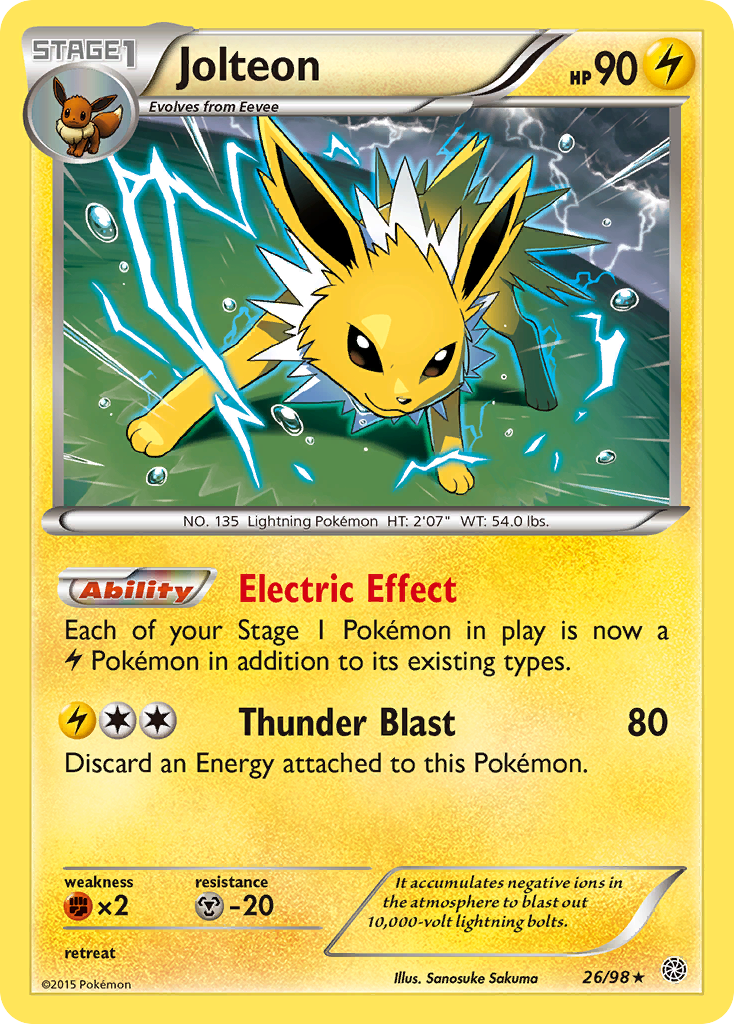 Jolteon (26/98) [XY: Ancient Origins] | Silver Goblin