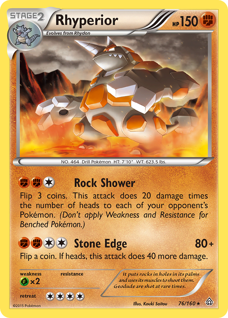 Rhyperior (76/160) [XY: Primal Clash] | Silver Goblin