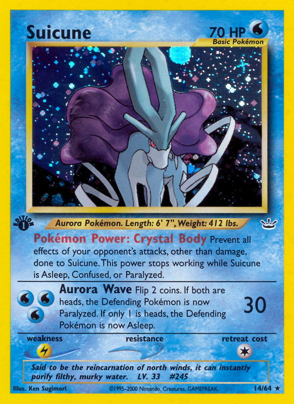 Suicune (14/64) [Neo Revelation 1st Edition] | Silver Goblin