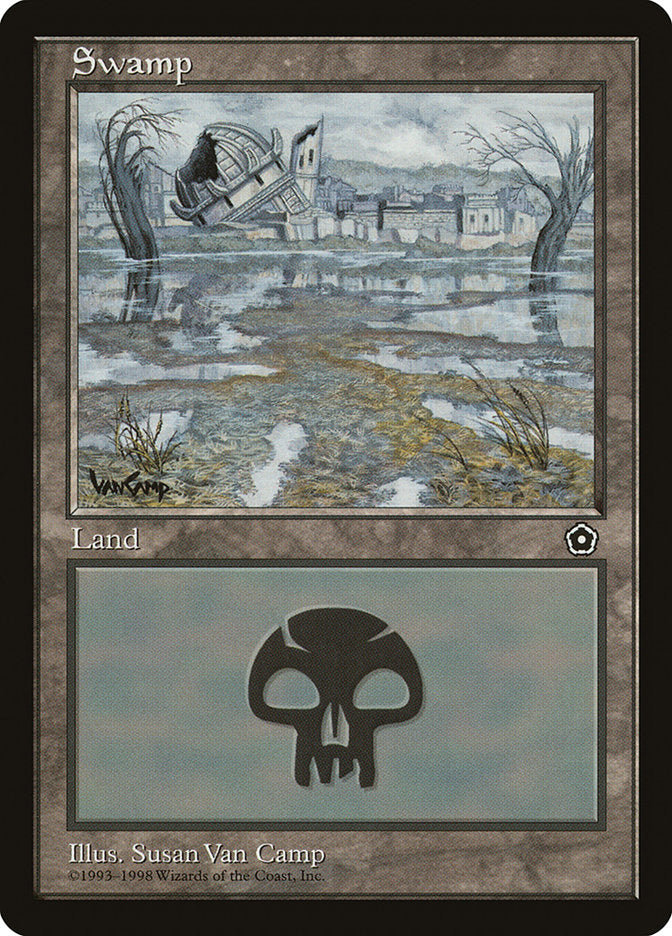 Swamp (Black Signature) [Portal Second Age] | Silver Goblin