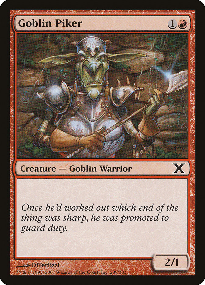 Goblin Piker [Tenth Edition] | Silver Goblin