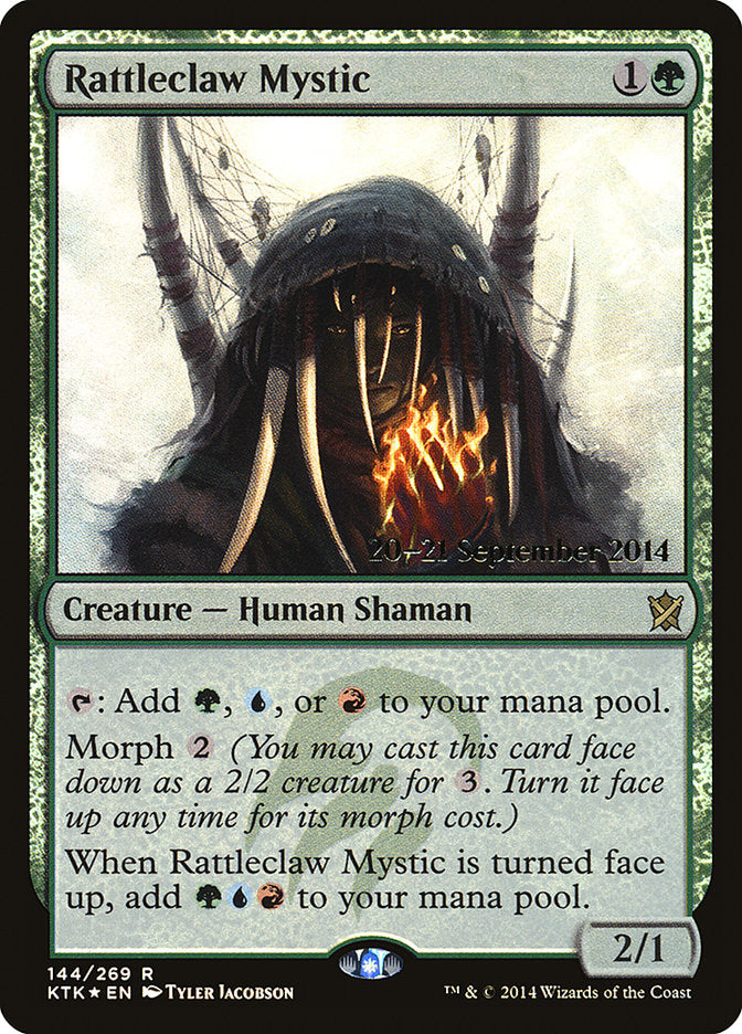 Rattleclaw Mystic [Khans of Tarkir Prerelease Promos] | Silver Goblin