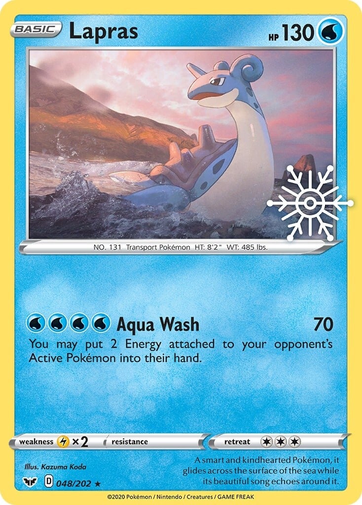 Lapras (048/202) (Holiday Calendar) [Sword & Shield: Base Set] | Silver Goblin