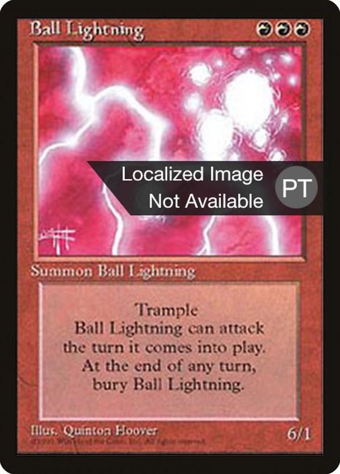 Ball Lightning [Fourth Edition (Foreign Black Border)] | Silver Goblin