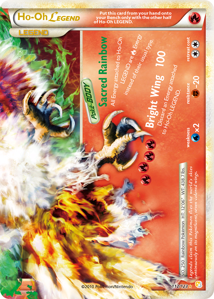 Ho-Oh LEGEND (112/123) [HeartGold & SoulSilver: Base Set] | Silver Goblin