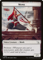 Monk // Spirit (13) Double-Sided Token [March of the Machine Tokens] | Silver Goblin