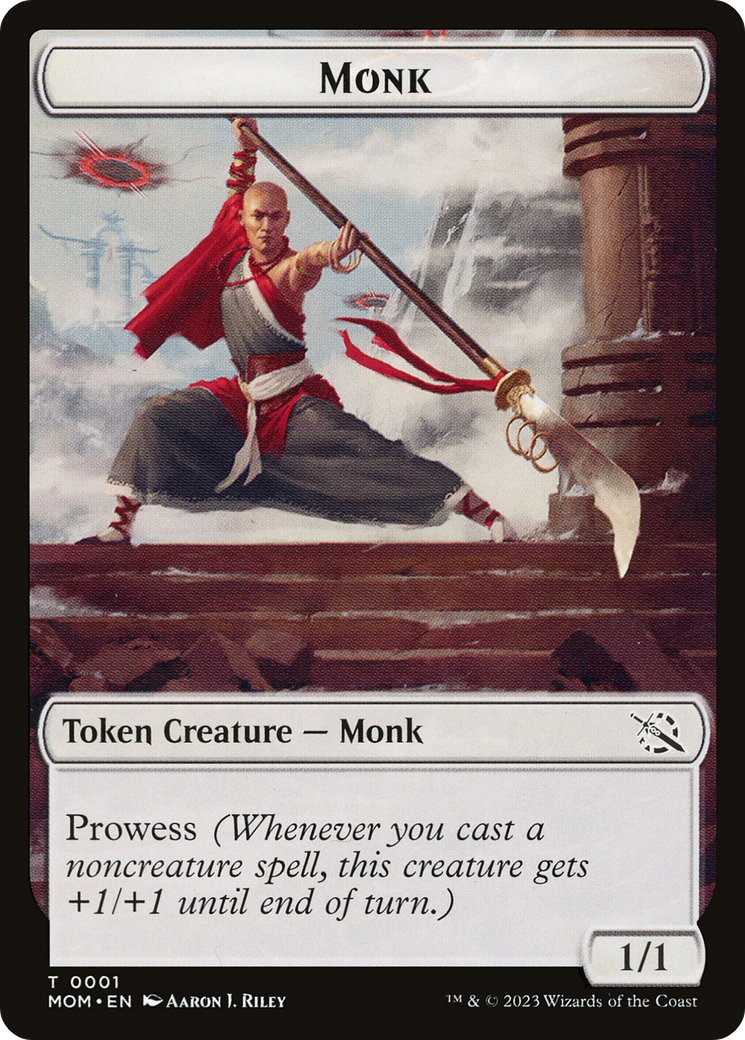Monk // Phyrexian Saproling Double-Sided Token [March of the Machine Tokens] | Silver Goblin