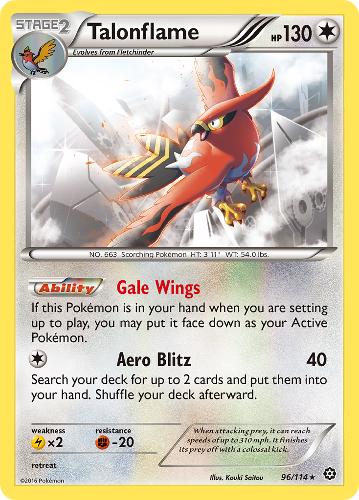 Talonflame (96/114) [XY: Steam Siege] | Silver Goblin