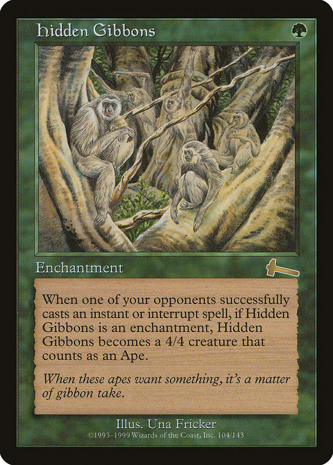 Hidden Gibbons [Urza's Legacy] | Silver Goblin