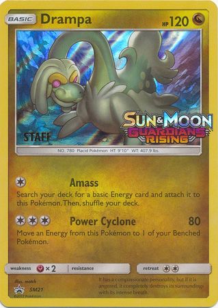 Drampa (SM21) (Staff Prerelease Promo) [Sun & Moon: Black Star Promos] | Silver Goblin