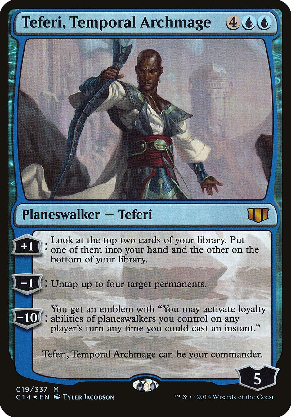 Teferi, Temporal Archmage (Oversized) [Commander 2014 Oversized] | Silver Goblin