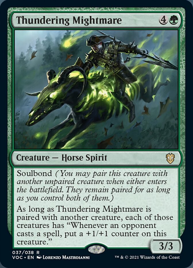 Thundering Mightmare [Innistrad: Crimson Vow Commander] | Silver Goblin