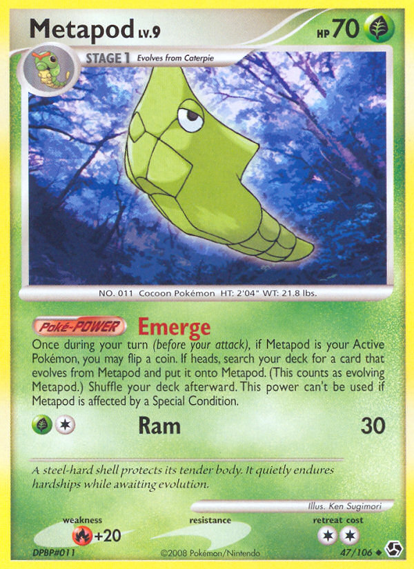 Metapod (47/106) [Diamond & Pearl: Great Encounters] | Silver Goblin