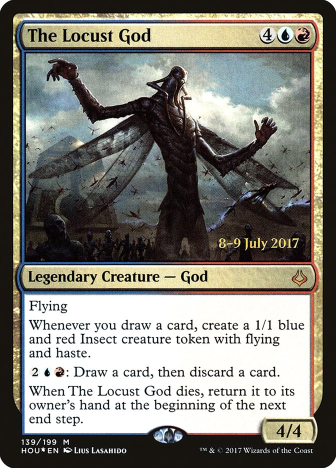 The Locust God [Hour of Devastation Prerelease Promos] | Silver Goblin