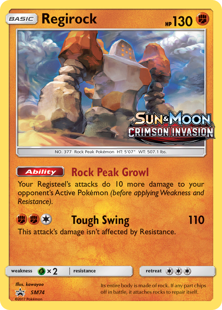 Regirock (SM74) [Sun & Moon: Black Star Promos] | Silver Goblin