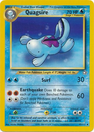 Quagsire (45/111) [Neo Genesis Unlimited] | Silver Goblin