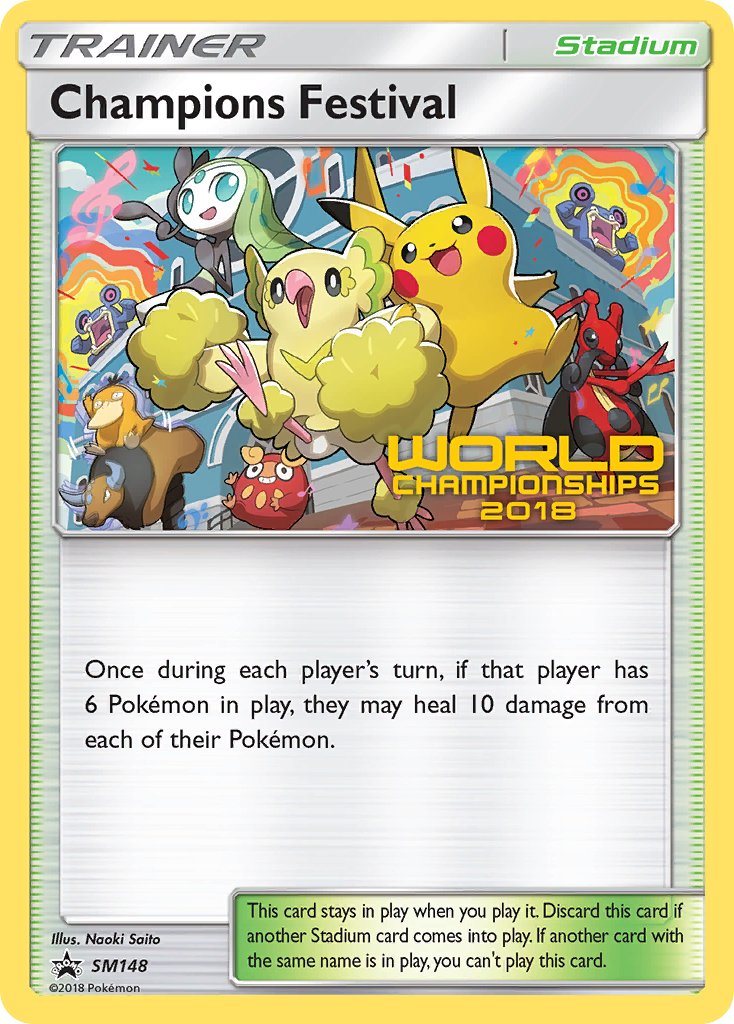 Champions Festival (SM148) (2018 Champion) [Sun & Moon: Black Star Promos] | Silver Goblin