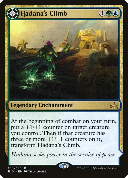 Hadana's Climb // Winged Temple of Orazca (158) - Rivals of Ixalan