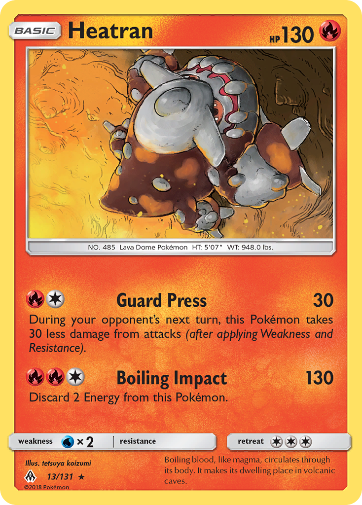 Heatran (13/131) [Sun & Moon: Forbidden Light] | Silver Goblin