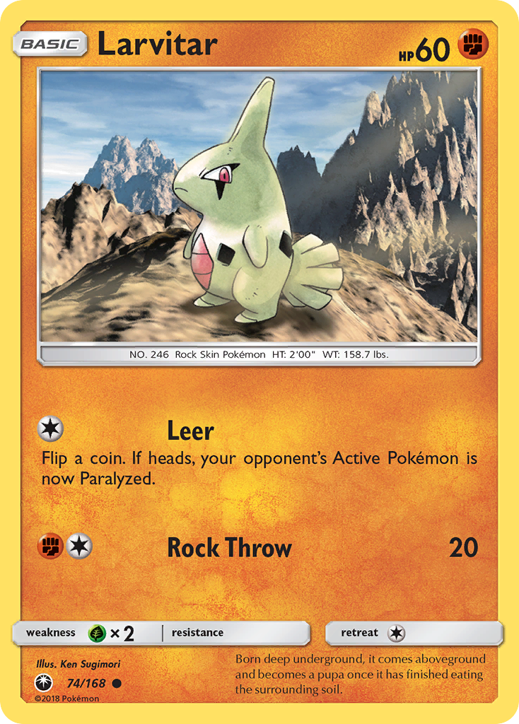 Larvitar (74/168) [Sun & Moon: Celestial Storm] | Silver Goblin