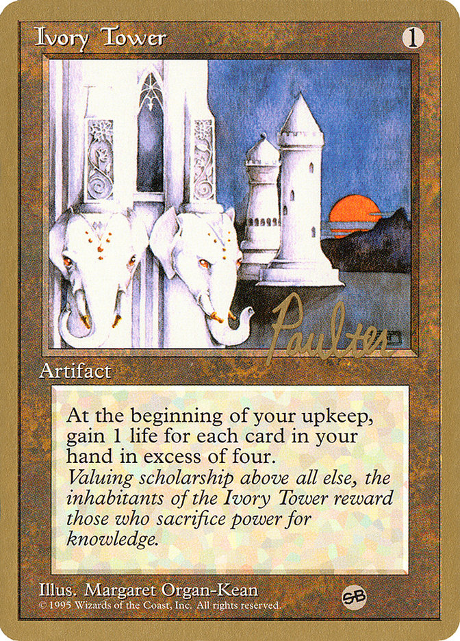 Ivory Tower (Preston Poulter) (SB) [Pro Tour Collector Set] | Silver Goblin