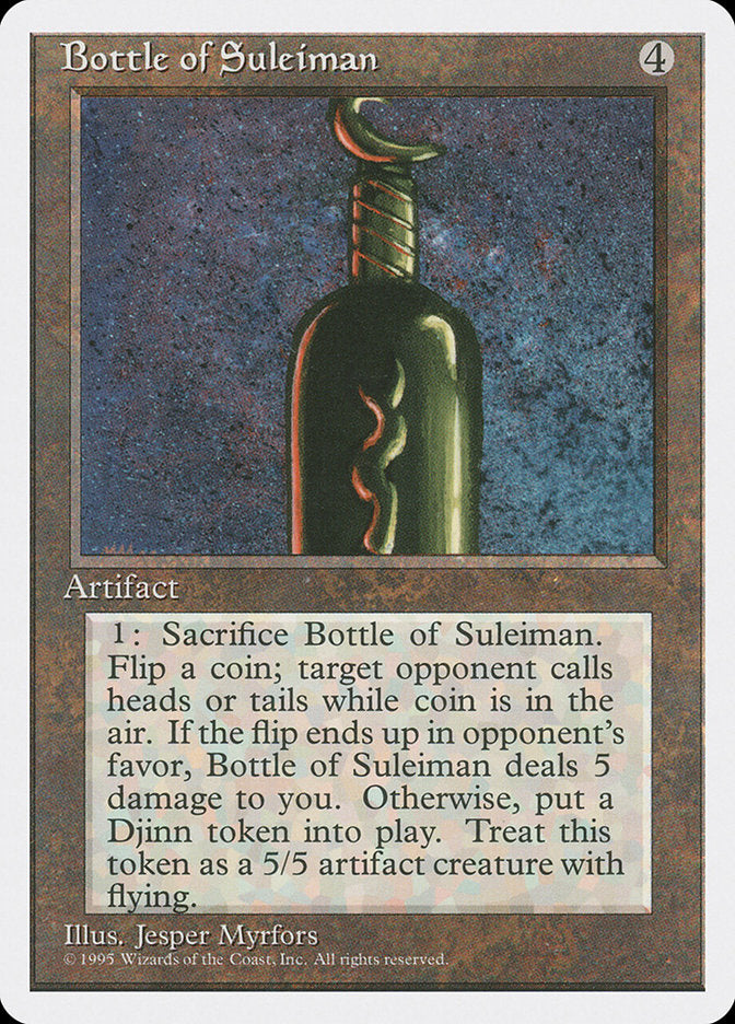 Bottle of Suleiman [Fourth Edition] | Silver Goblin