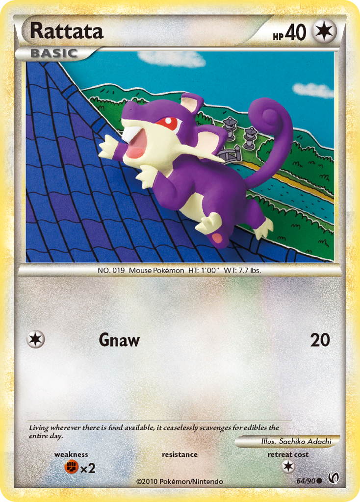 Rattata (64/90) [HeartGold & SoulSilver: Undaunted] | Silver Goblin