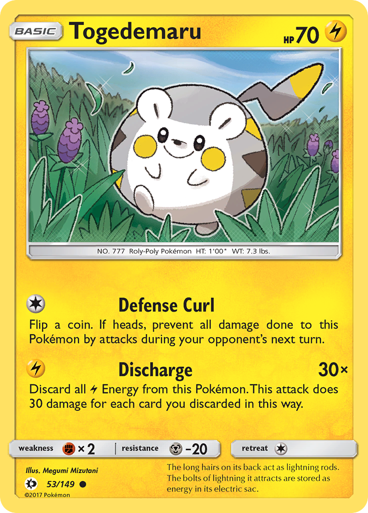 Togedemaru (53/149) [Sun & Moon: Base Set] | Silver Goblin