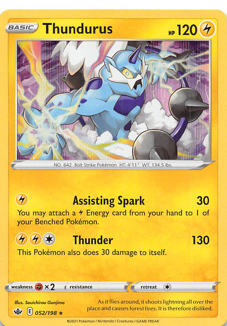 Thundurus (052/198) [Sword & Shield: Chilling Reign] | Silver Goblin