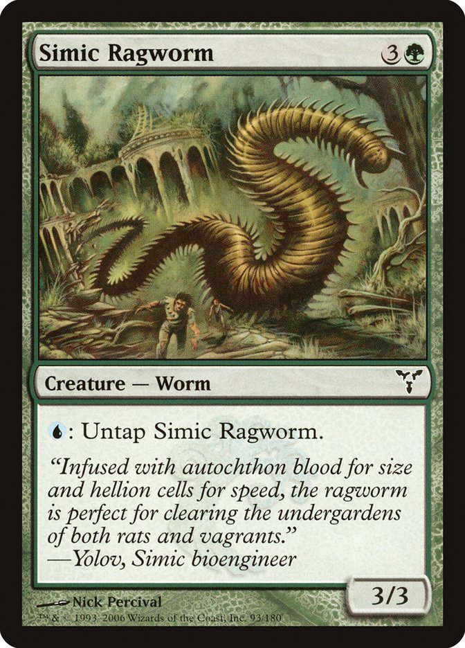 Simic Ragworm [Dissension] | Silver Goblin