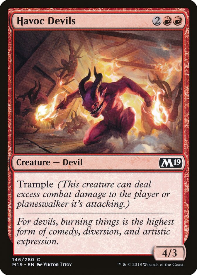 Havoc Devils [Core Set 2019] | Silver Goblin