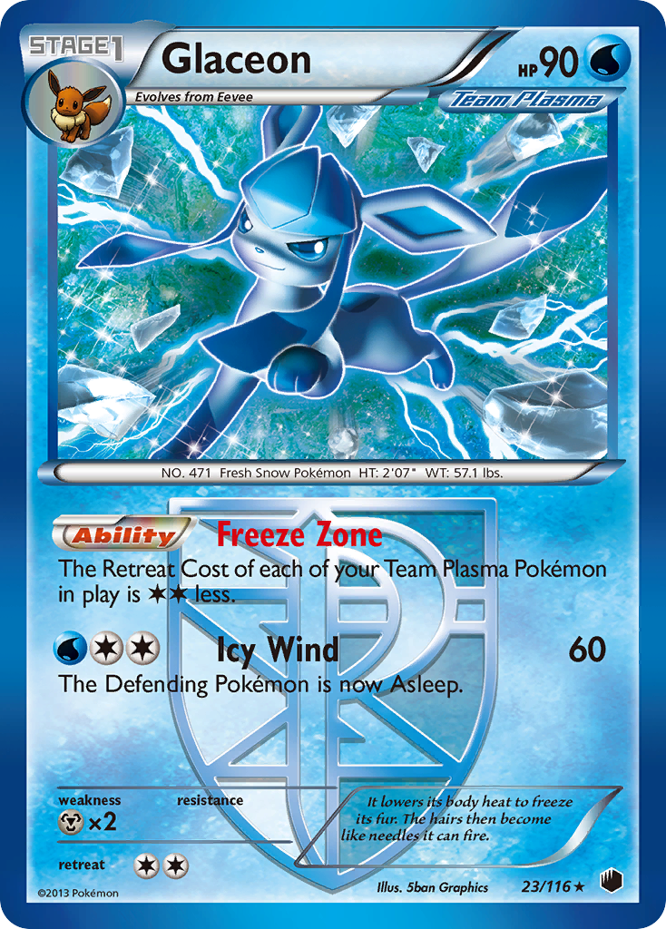 Glaceon (23/116) [Black & White: Plasma Freeze] | Silver Goblin