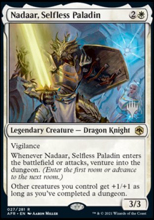 Nadaar, Selfless Paladin (Promo Pack) [Dungeons & Dragons: Adventures in the Forgotten Realms Promos] | Silver Goblin