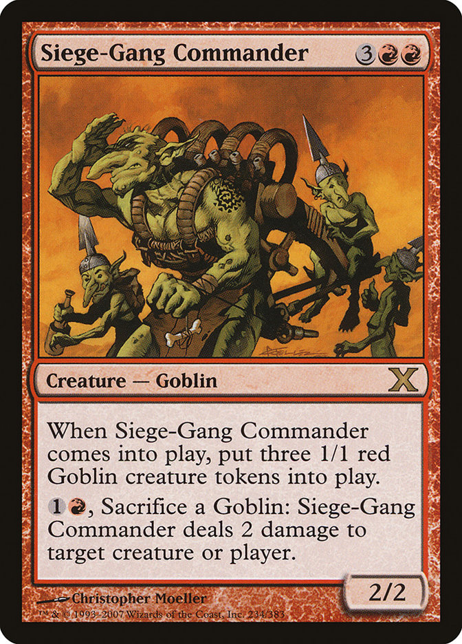 Siege-Gang Commander [Tenth Edition] | Silver Goblin