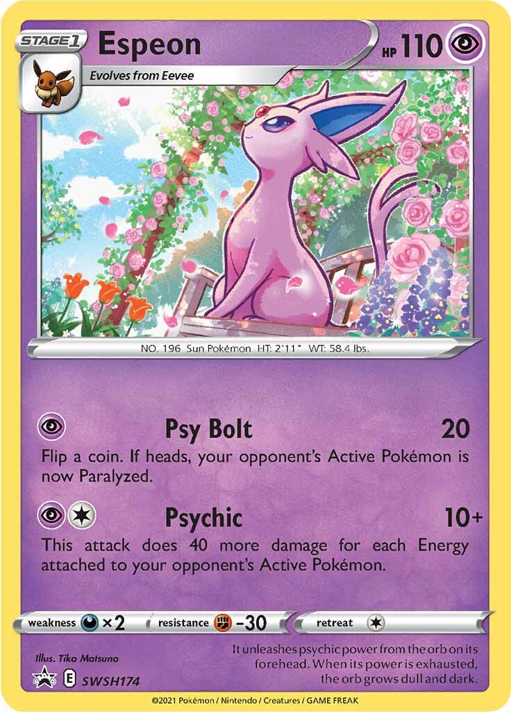 Espeon (SWSH174) [Sword & Shield: Black Star Promos] | Silver Goblin