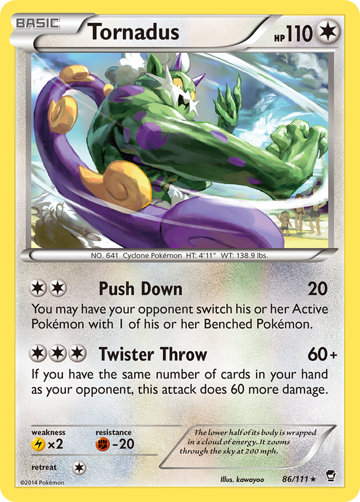 Tornadus (86/111) [XY: Furious Fists] | Silver Goblin