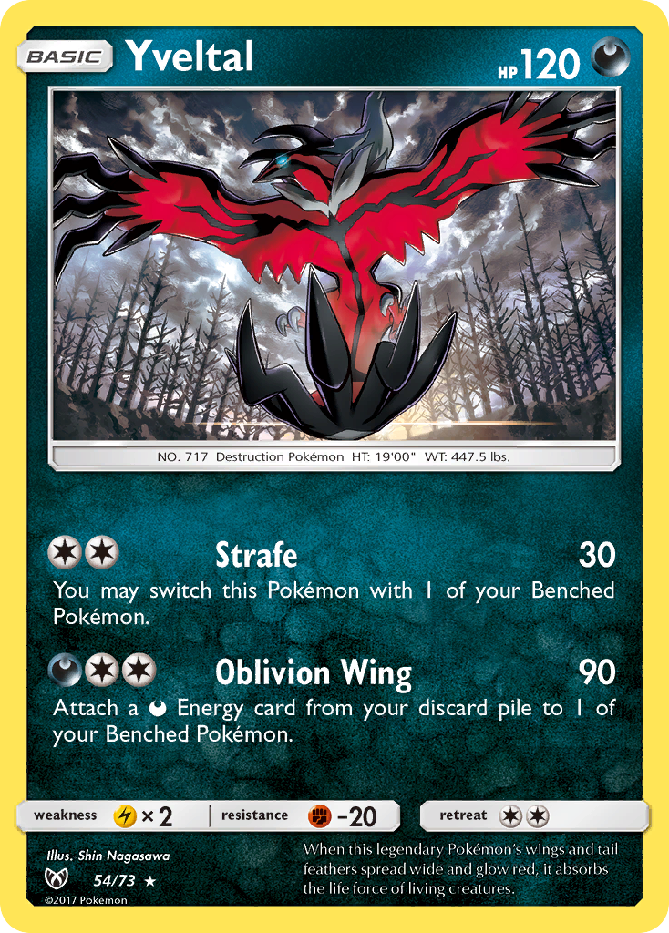 Yveltal (54/73) [Sun & Moon: Shining Legends] | Silver Goblin