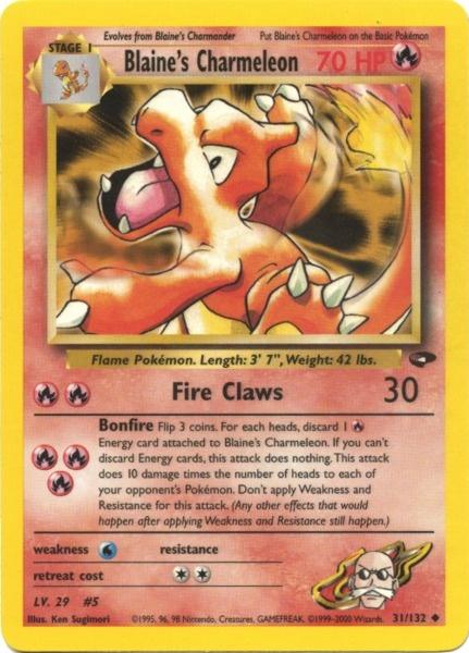 Blaine's Charmeleon (31/132) [Gym Challenge Unlimited] | Silver Goblin